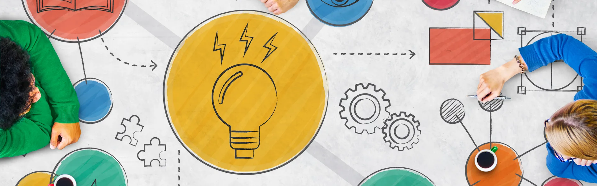 Light Bulb Ideas Creative Diagram Concept